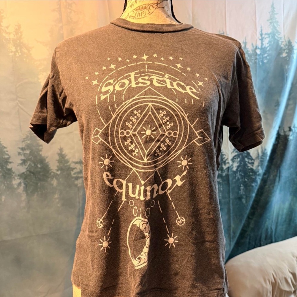 Urban Outfitters Brown Solstice Equinox Graphic Tee